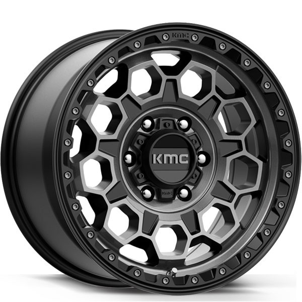 KMC KM545 Trex Satin Black with Gray Tint