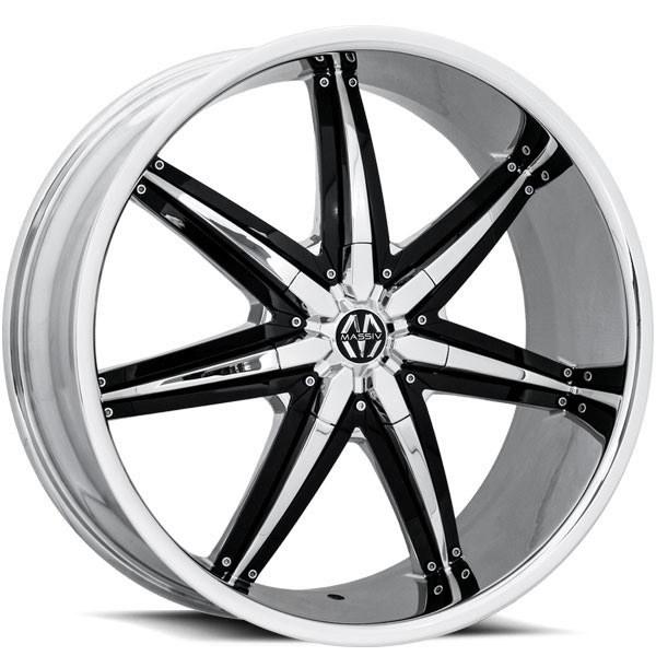 Massiv 923 Spline Chrome with Black Inserts